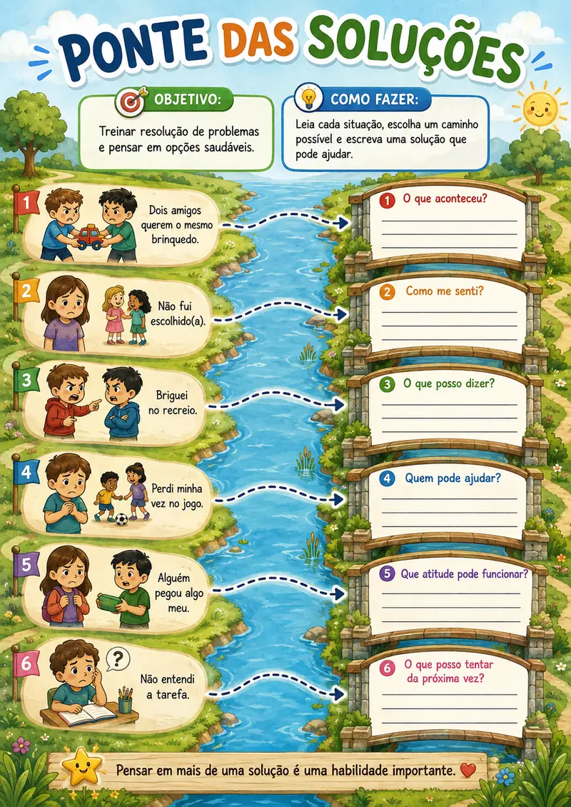 Atividade terapêutica: Ponte das Soluções