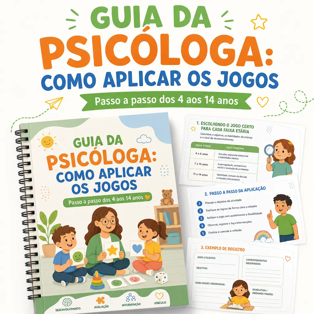 Guia da Psicóloga: Como Aplicar os Jogos (4 aos 14 anos)